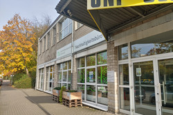 Entrance door of the building