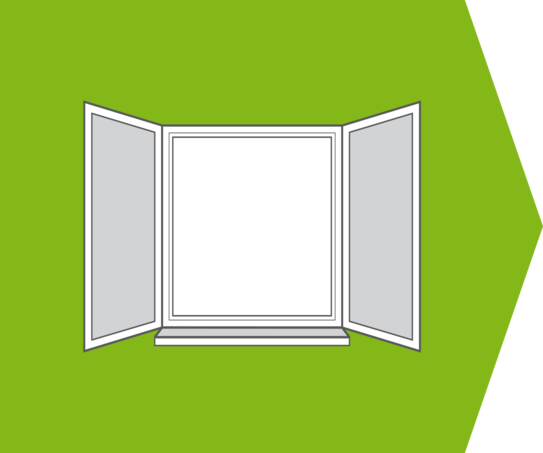 Icon eines geöffneten Fensters.