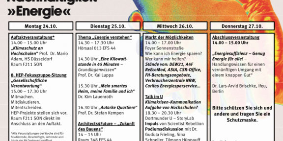 Programm der Nachhaltigkeitswoche an der FH Dortmund