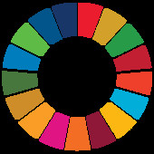 Ein Kreis mit bunten Farben