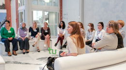 Female professors of the TU Dortmund University at the first meeting of the Female Faculty Club