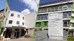 Fotocollage der ZHB-Standorte.