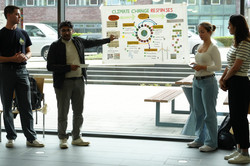 students presenting their posters made during the Summer School for Sustainability 2025