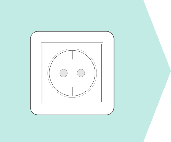 Icon einer Steckdose