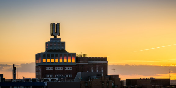 Dortmunder U at dusk