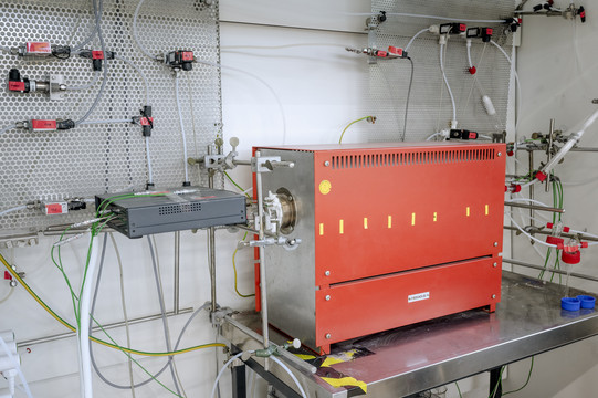 An equipment stands in a research laboratory.