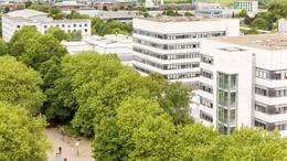 6: Biochemical and Chemical Engineering BCI building surrounded by trees