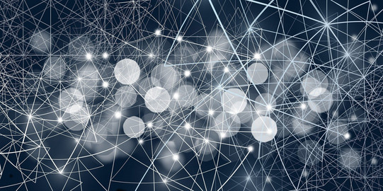 Logistik-Netzwerk Von einem Computer simuliertes Logistik-Netzwerk.