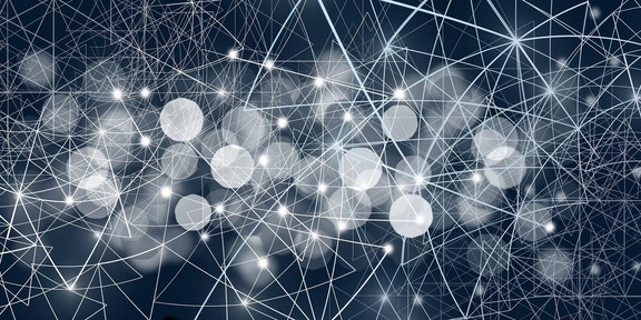 Logistik-Netzwerk Von einem Computer simuliertes Logistik-Netzwerk.