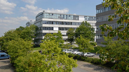 9: Spatial Planning Buildings at Campus South surrounded by trees